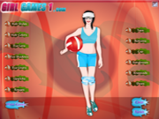 Флеш игра онлайн Наряд для пляжного волейбола / Beach Volleyball Girl Dress Up