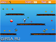 Флеш игра онлайн Пляжный Мяч Управления