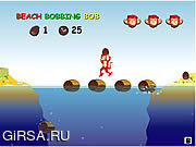 Флеш игра онлайн Пляж Подпрыгивая Боб / Beach Bobbing Bob