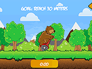 Флеш игра онлайн Медведь на самокате