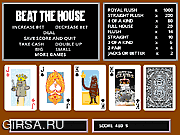 Флеш игра онлайн Домашний покер / Beat the House 