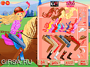 Флеш игра онлайн Прогулка на лошадях / Beauty Riding Camp 