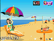 Флеш игра онлайн Becky At The Beach