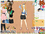 Флеш игра онлайн Belts and Jewels Dress Up