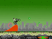 Флеш игра онлайн Грязный байк Бена / Ben10 Dirt Bike 