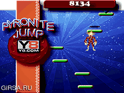 Флеш игра онлайн Бен10 Pyronite Прыгать / Ben10  Pyronite Jump