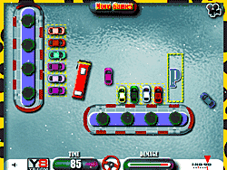 Флеш игра онлайн Парковка фургона на льду
