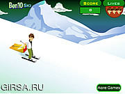 Флеш игра онлайн Бен на лыжах