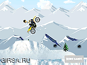 Флеш игра онлайн Бен 10: зимняя мотопоездка / Ben 10 Winter Moto Ride 