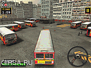 Флеш игра онлайн Лучшая 3D парковка автобуса
