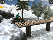 Флеш игра онлайн Велотриале: Зима 2 / Bike Trials: Winter 2