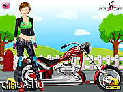 Флеш игра онлайн Байкерша / Biker Girl Dress Up 
