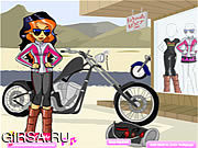 Флеш игра онлайн Biker Betty Dressup
