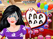 Флеш игра онлайн День Рождения Девушки Лицо Искусства Одеваются / Birthday Girl Face Art Dressup