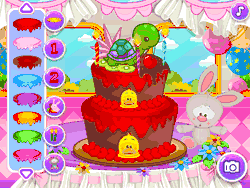 Флеш игра онлайн Пирог на День Рождения питомца / Birthday Pet Cake