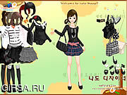 Флеш игра онлайн Black Fashion Dress Up