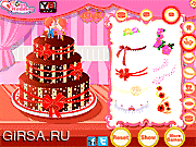 Флеш игра онлайн Свадебный торт / Blossoms Wedding Cake