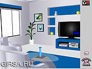 Флеш игра онлайн Освобождение из голубой комнаты / Blue Room Escape