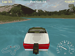 Флеш игра онлайн Поездка на лодке / Boat Drive