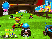 Флеш игра онлайн Bomb It Kart Racer