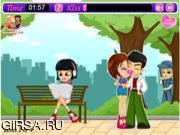Флеш игра онлайн Поцелуй Братц 3 / Bratz Kissing 3 