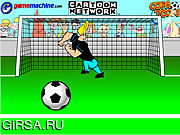 Флеш игра онлайн Джонни Браво В Браво Вратарь / Johnny Bravo In Bravo Goalie