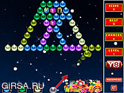 Флеш игра онлайн Стрельба по пузырям / Bubble Shooter Xmas Fun 