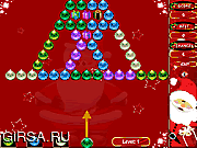 Флеш игра онлайн Пузырь съемки: Рождественская версия