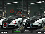 Флеш игра онлайн Автомобиль Bugatti Различия / Bugatti Car Differences