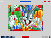 Флеш игра онлайн Жучек Банни. Мозайка / Bugs Bunny Jigsaw Game 