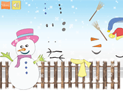 Флеш игра онлайн Построить свой Снеговик