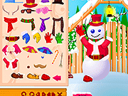 Флеш игра онлайн построить снеговика