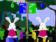 Флеш игра онлайн Зайчик Блуни 2 / Bunny Bloony 2
