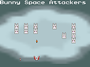 Флеш игра онлайн Зайчик Пространство Злоумышленника / Bunny Space Attacker