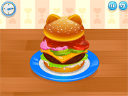 Флеш игра онлайн Бургер Китти / Burger Kitty