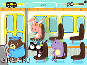 Флеш игра онлайн Скунсы в автобусе! / Bus Fart