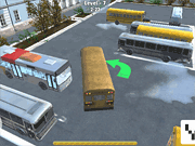 Флеш игра онлайн Мастер парковки автобуса 3Д