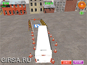 Флеш игра онлайн Лицензия на парковку автобуса 3D в webgl / Bus Parking License 3D Webgl