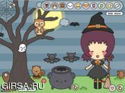 Флеш игра онлайн Одевалки на рождество / Buttons Halloween Dress Up