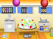 Флеш игра онлайн Праздничный Торт 