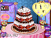 Флеш игра онлайн Декорирование свадебного торта