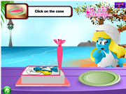 Флеш игра онлайн Торты для Смурфетты / Cakes with Smurfette 