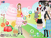 Флеш игра онлайн Candy Land Dress Up