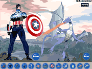 Флеш игра онлайн Капитан Америка Одеваются