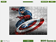 Флеш игра онлайн Капитан Америка. Мозайка / Captain America Jigsaw