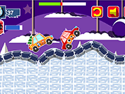 Флеш игра онлайн Гоночный Автомобиль Зимой