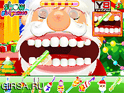 Флеш игра онлайн Забота о зубах Санта Клауса