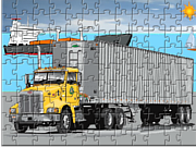 Флеш игра онлайн Грузовик. Пазл / Cargo Truck Jigsaw 