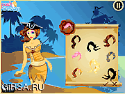 Флеш игра онлайн Пираты карибского моря - женский макияж