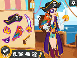 Флеш игра онлайн Путешествия пиратской девочки / Caribbean Pirate Girl The Journey